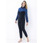 Tuta donna invernale Il Granchio GA6005 in caldo pile blu