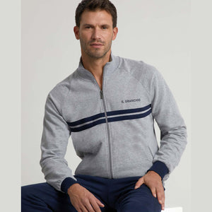 Tuta uomo felpata full zip sportiva il granchio GA2012