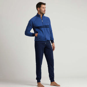 Tuta uomo felpata full zip sportiva il granchio GA2012