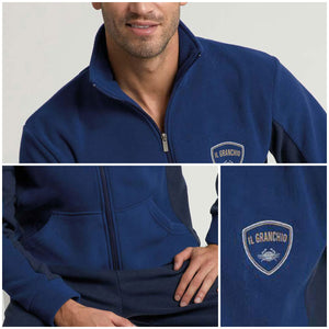 Tuta uomo full zip in Pile il granchio GA2013