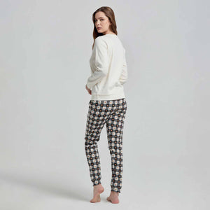 Pigiama donna orsetti 3D in caldo cotone Pompea Galles 