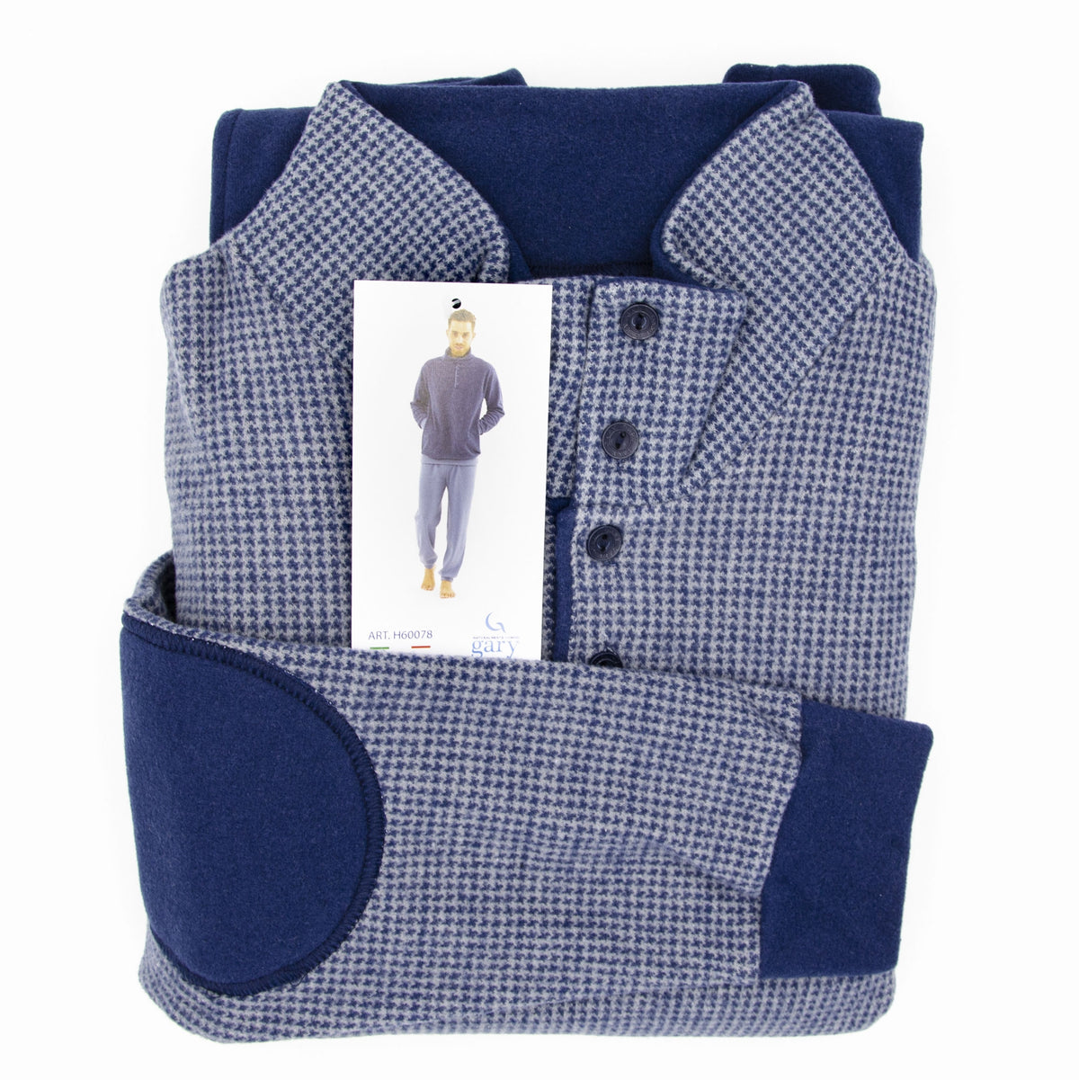 Pigiama uomo Gary H60078 punto milano collo alto
