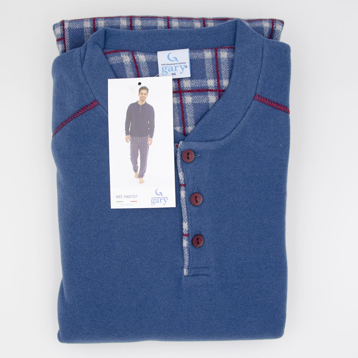 Pigiama uomo Gary H60107 punto milano fantasia