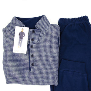 Pigiama uomo Gary H60078 punto milano collo alto