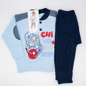 Pigiama Gary neonato bambino H10058 stampato punto milano