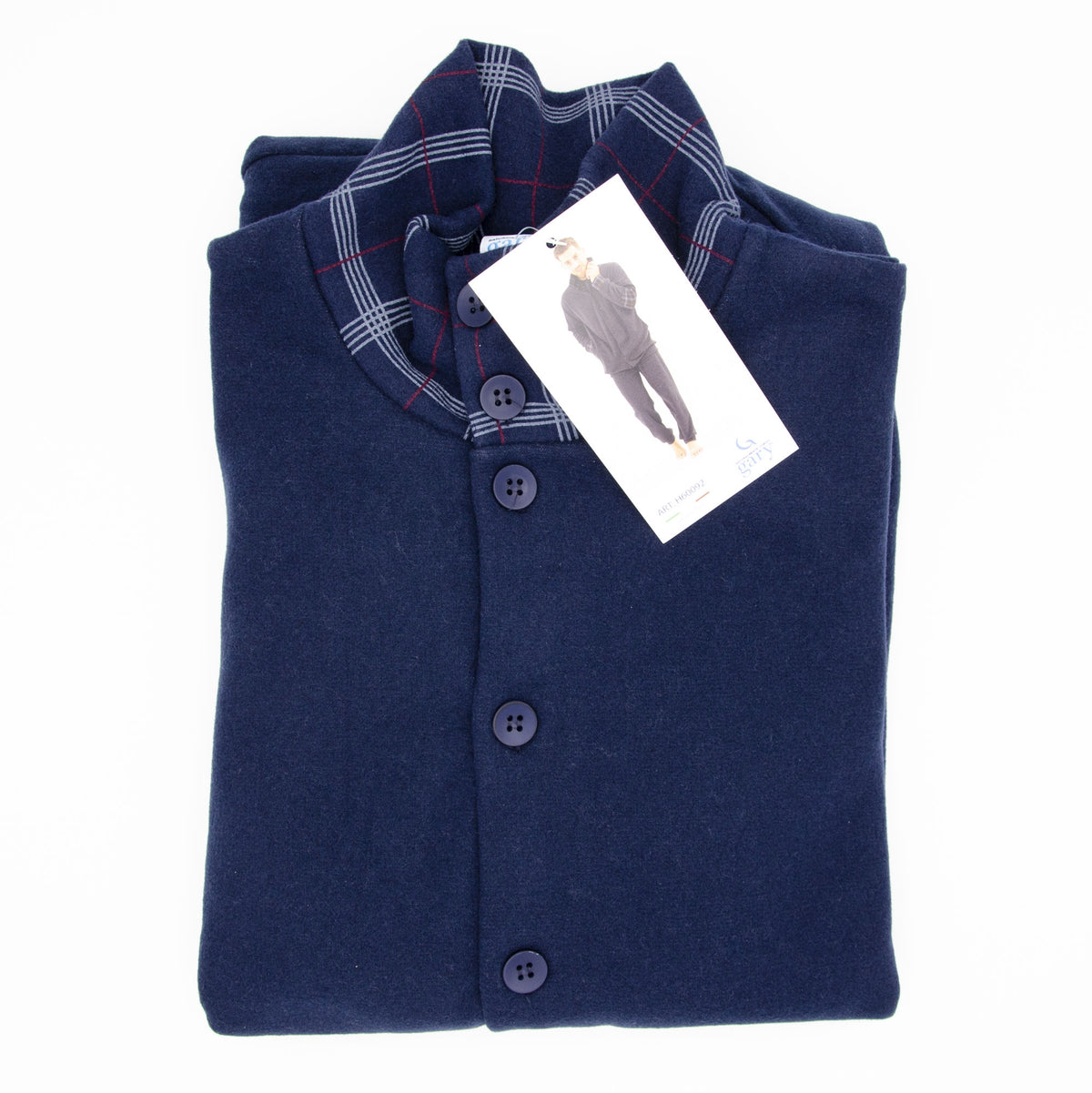 Giacca uomo da camera collo alto Gary H60092 punto milano