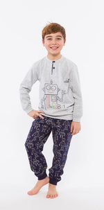 Pigiama bambino Gary H20048 cotone felpato