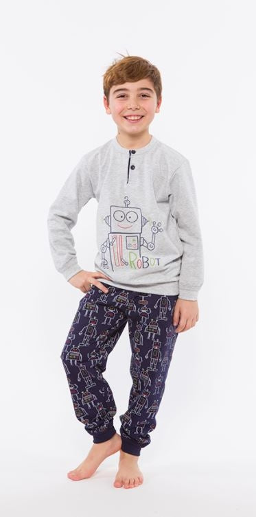 Pigiama bambino Gary H20048 cotone felpato
