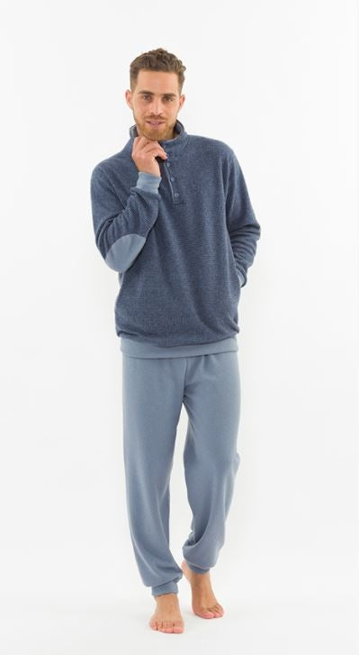 Pigiama uomo Gary H60078 punto milano collo alto