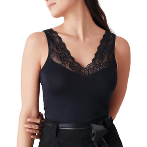 Canotta in viscosa elastica con pizzo Cotonella GD193