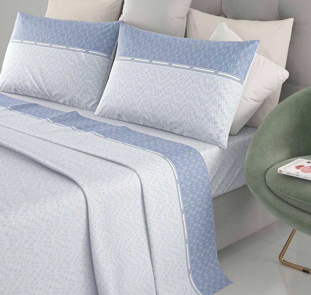 Completo letto 100% cotone Irge Ginevra fantasia Albachiara 