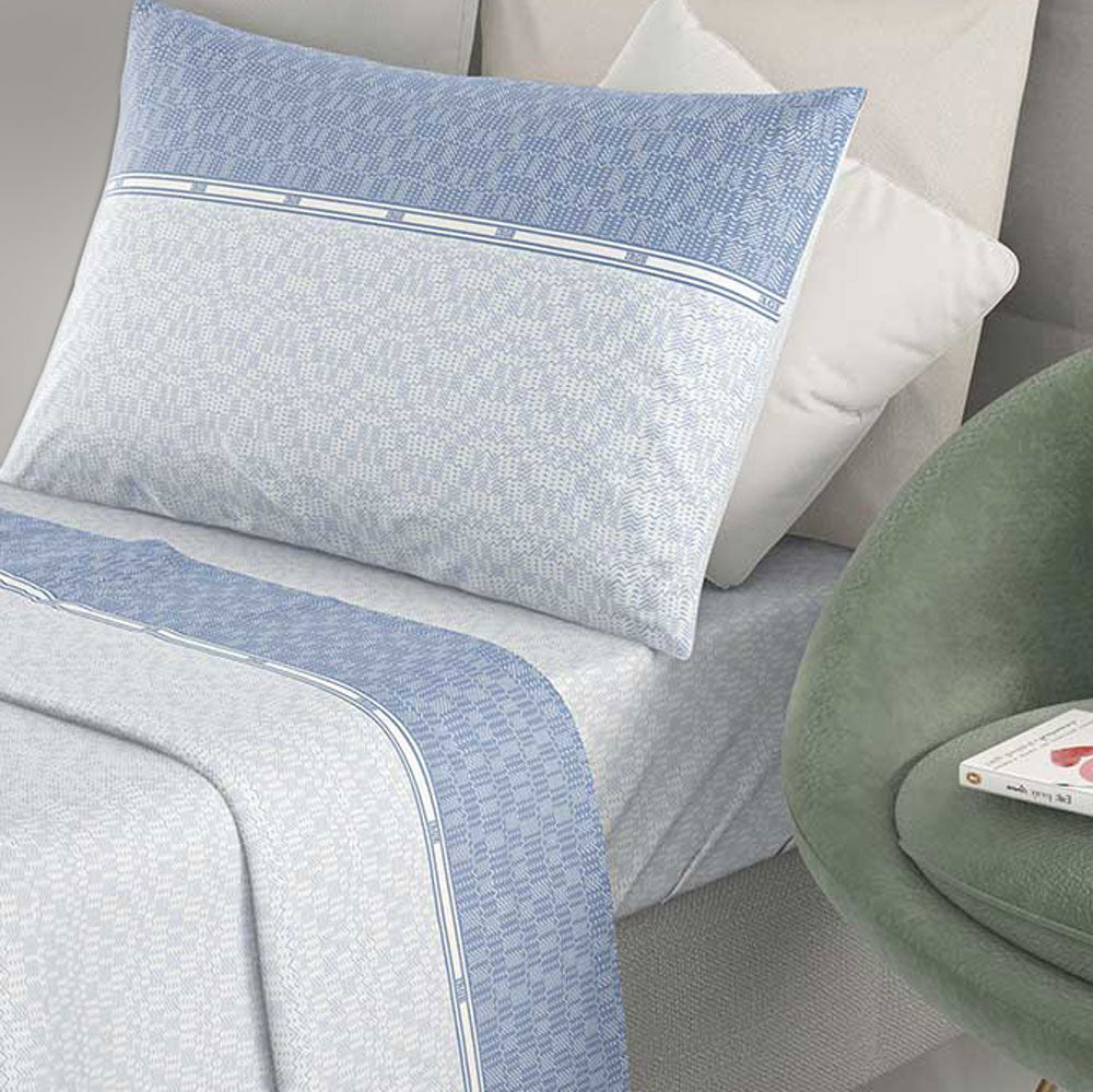 Lenzuola letto 100% cotone naturale Irge Ginevra Brooke