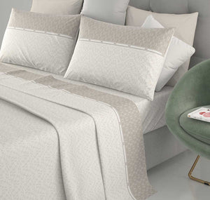 Completo letto 100% cotone Irge Ginevra fantasia Albachiara 