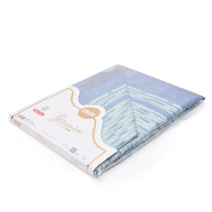 Completo letto 100% cotone Irge Ginevra fantasia Amabel azzurro