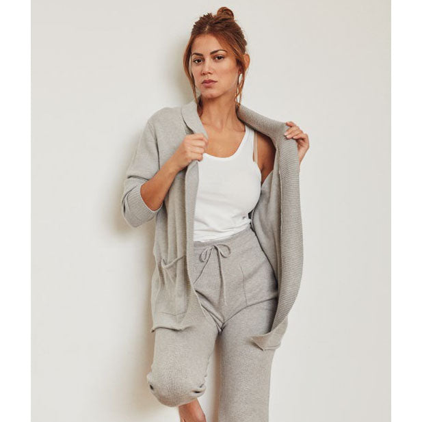 Cardigan donna Gisela 3/1902 grigio aperto viscosa