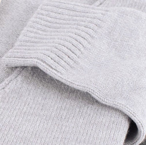 Maglia donna Gisela 3/1904 scollo a V grigio viscosa