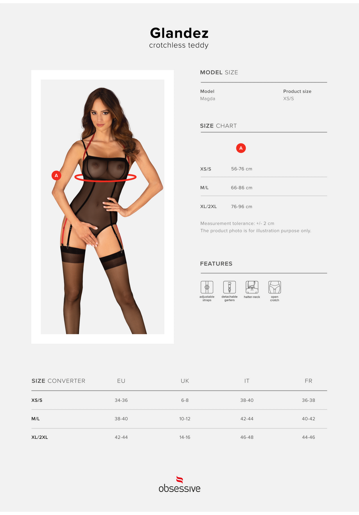 Body trasparente cavallo scoperto hot sexy Obsessive Glandez