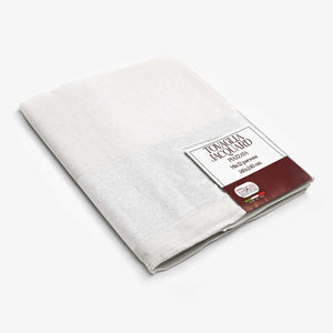 Tovaglia jacquard piazzata banda laminata Zambaiti