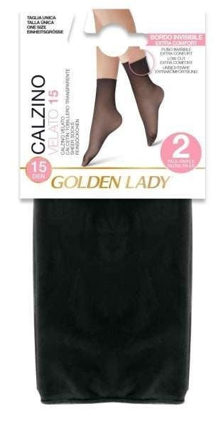 Calzino Golden Lady velato 15 den. taglio vivo 6 paia