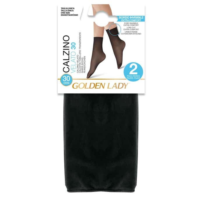Calzino Golden Lady velato 30 den. taglio vivo 6 paia