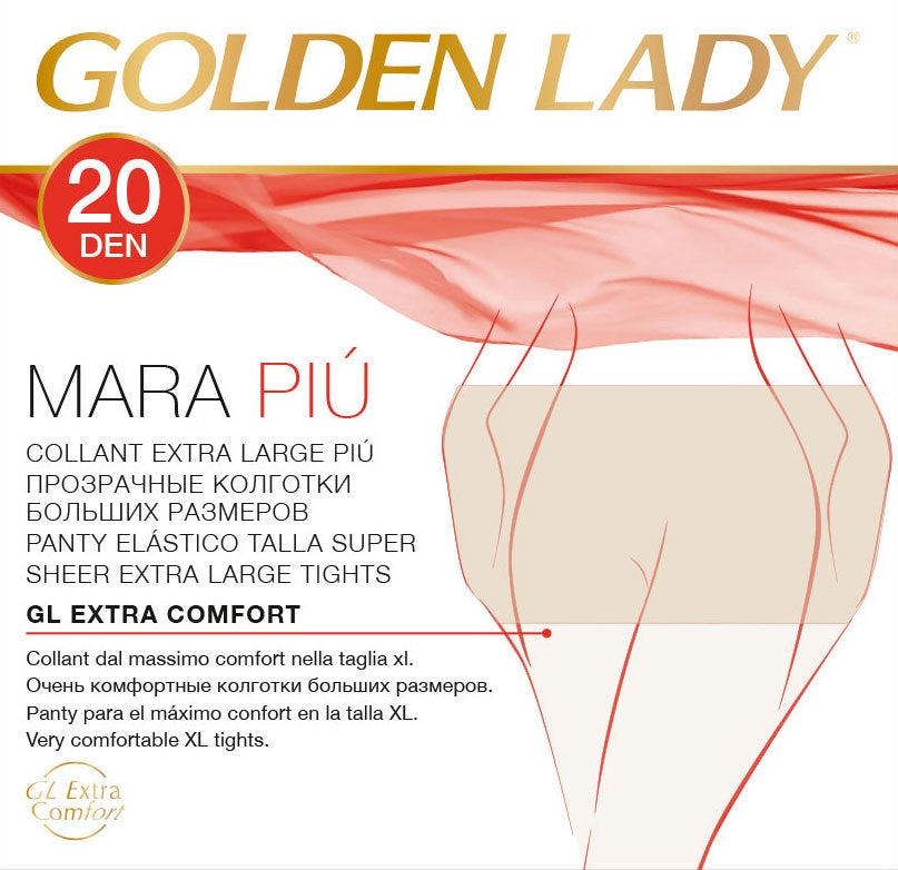 Collant calibrato XXL golden lady mara più 7 paia