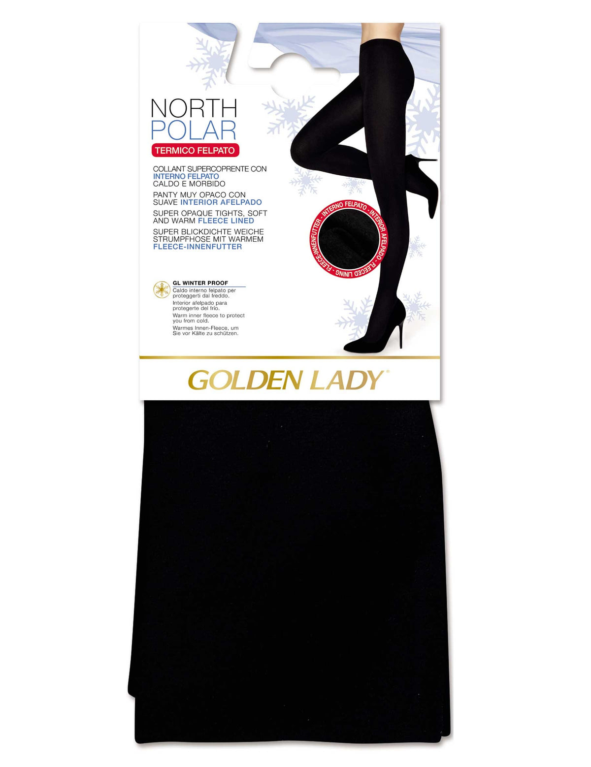 Collant felpato in pile Golden lady North Polar termico