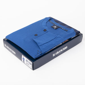 Pigiama uomo Il Granchio GP1040 in cotone bluette