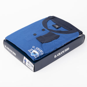 Pigiama uomo cotone leggero Il Granchio GP1044 azzurro