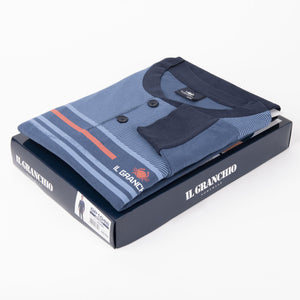 Pigiama uomo cotone fresco Il Granchio GP1046 blu