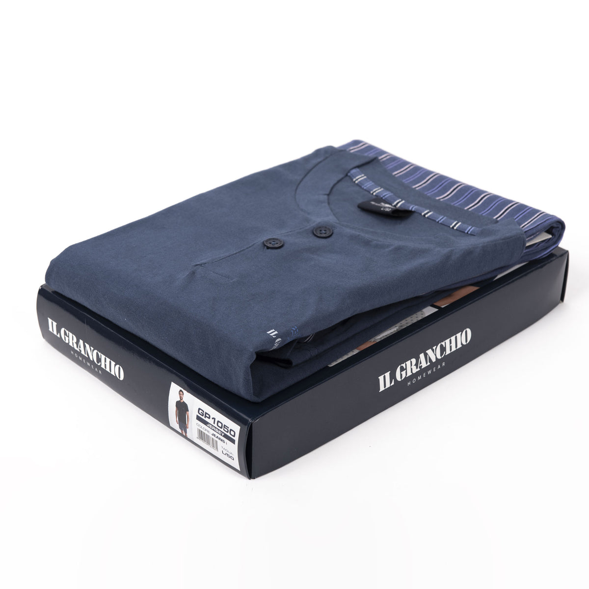 Pigiama uomo Il Granchio GP1050 corto estivo cotone jeans
