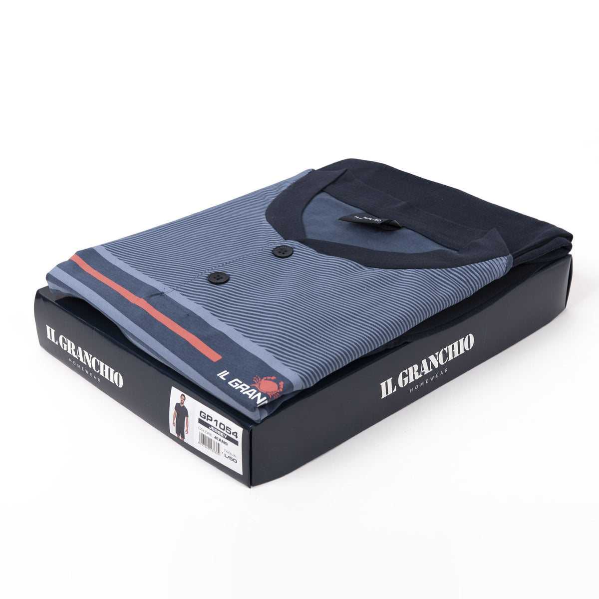 Pigiama uomo Il Granchio GP1054 corto estivo cotone jeans
