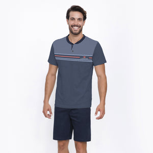 Pigiama uomo Il Granchio GP1054 corto estivo cotone jeans
