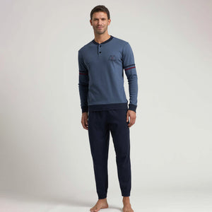 Pigiama cotone interlock caldo tinta unita Il Granchio GP 2053