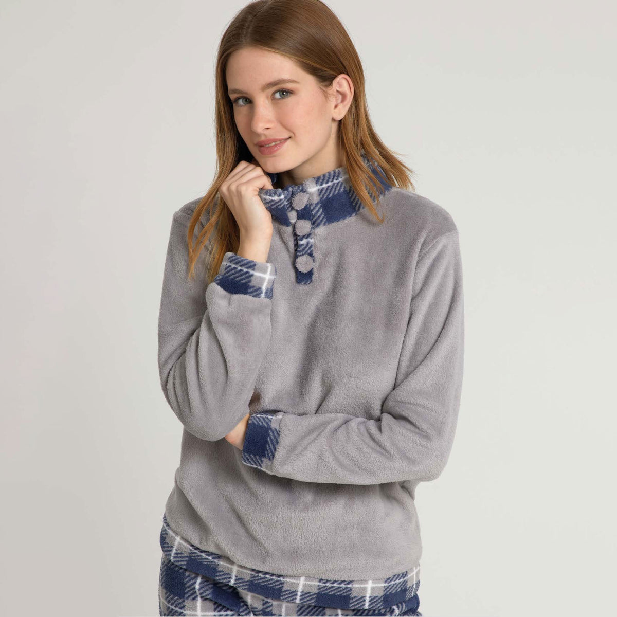Pigiama donna collo alto coral Il granchio GP6064