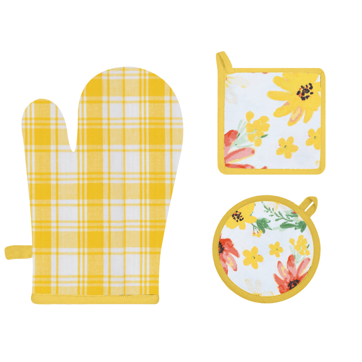 Set 1 guantone + 2 presine da cucina Preziosa Calisè S05