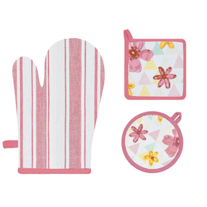 Set 1 guantone + 2 presine da cucina Preziosa Calisè S05