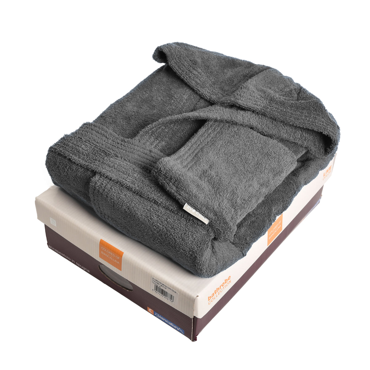 Accappatoio Biancaluna in 100% cotone 380 gr/mq con Cappuccio e Cintura