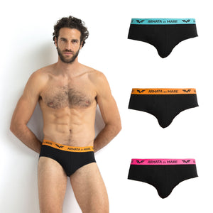 Slip Armata di Mare GT2382 elastico logato 3 pezzi