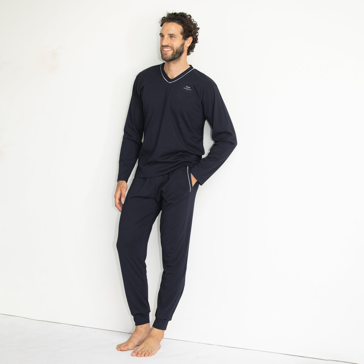 Pigiama uomo cotone leggero primaverile Armata di Mare GT 2385