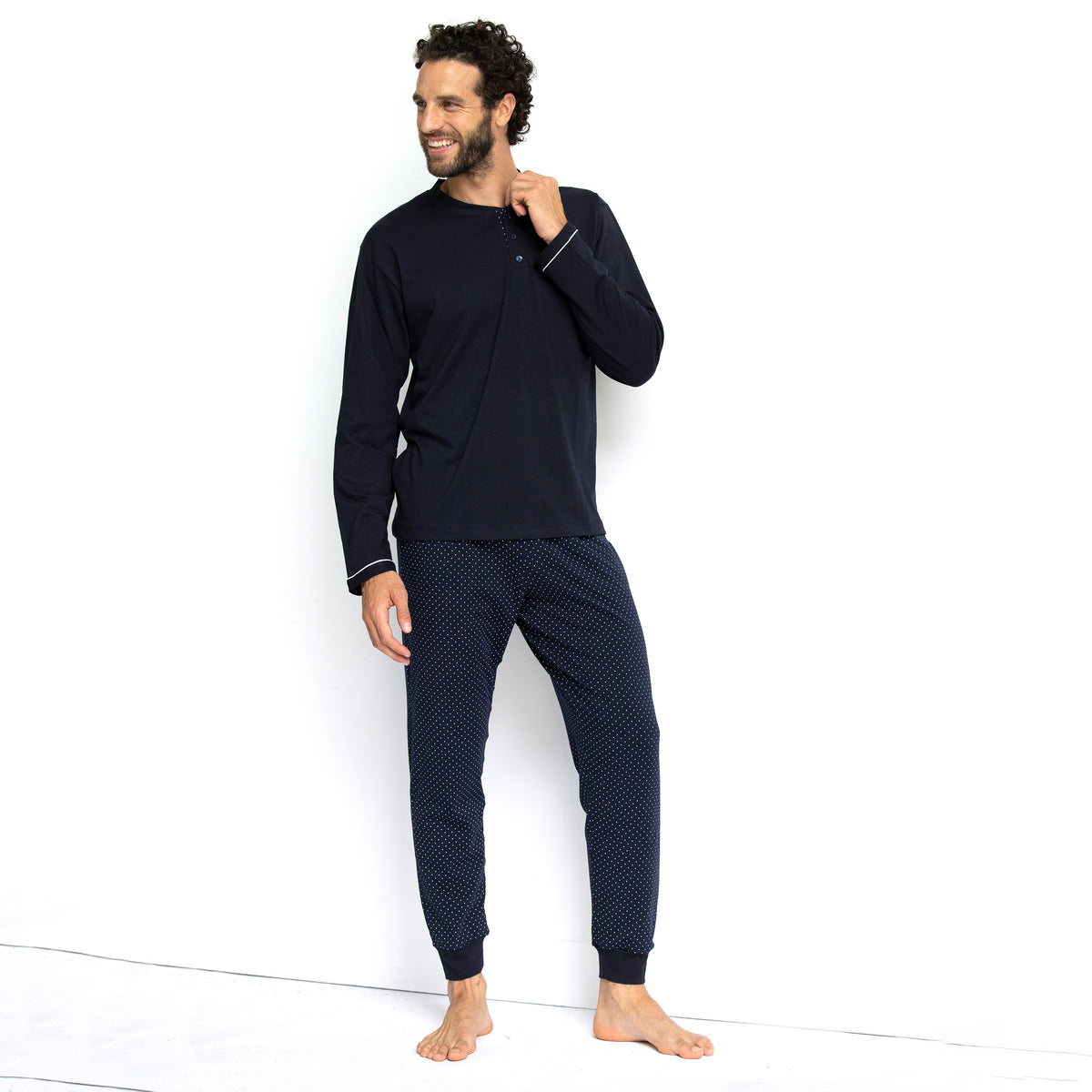 Pigiama uomo cotone leggero primaverile Armata di Mare GT2389