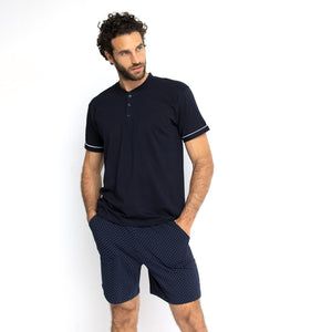 Pigiama uomo corto estivo in 100% cotone Armata di Mare GT 2390