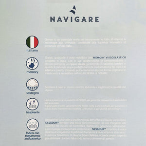 Guanciale memory Navigare viscoelastico forato