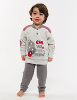 Pigiama Gary neonato bambino H10058 stampato punto milano