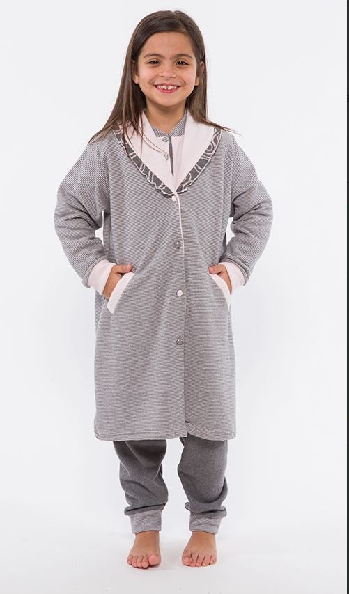 Vestaglia bimba Gary H20070 punto milano collo a scialle