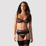 Sexy coordinato Obsessive heartina nero