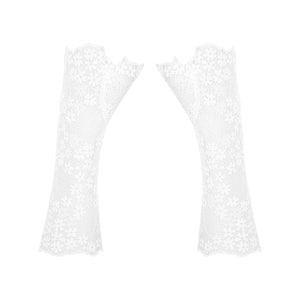 Sexy guanti pizzo floreale sposa accessorio Obsessive gloves Heavenlly