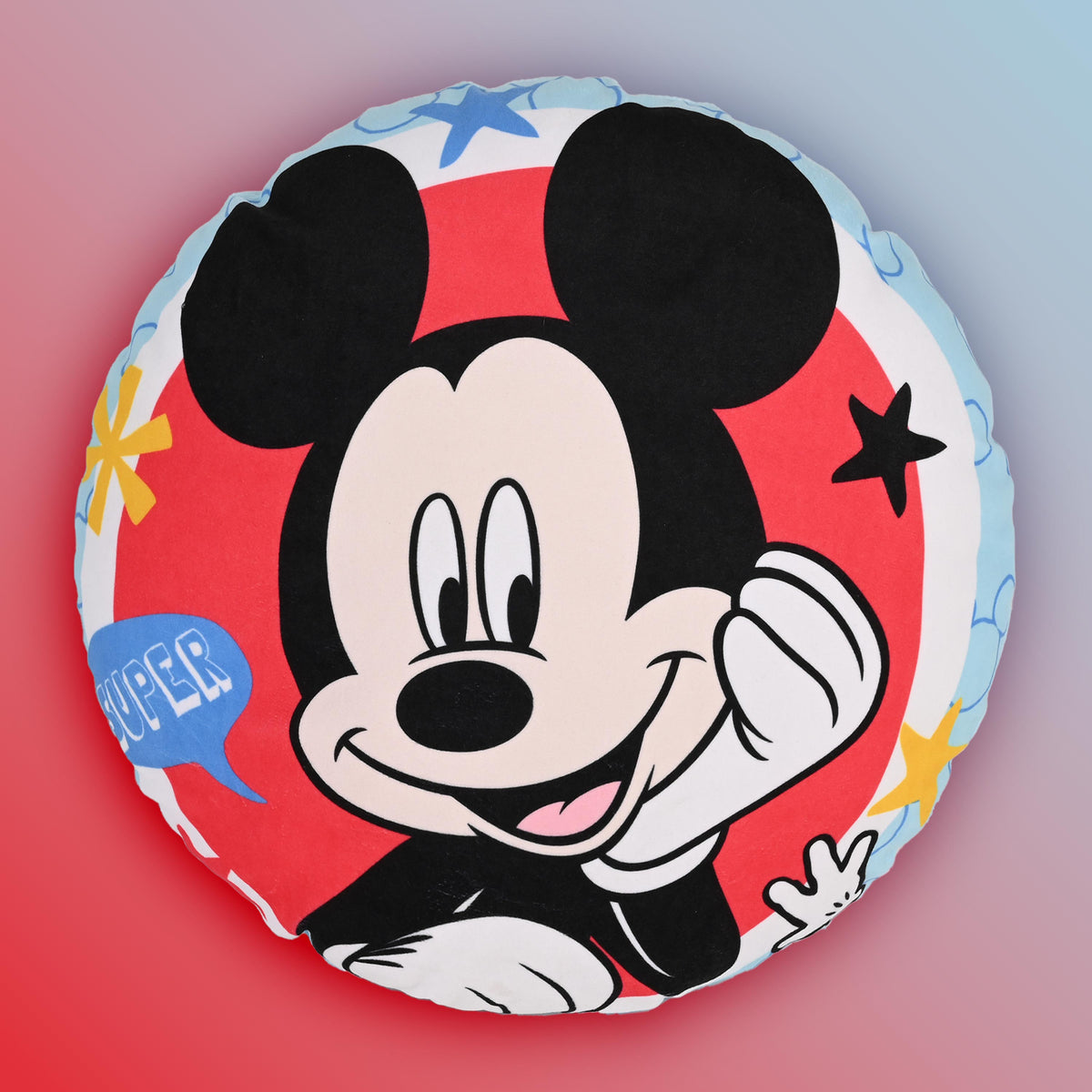 Cuscino Mickey Mouse Topolino cameretta Disney rotondo 