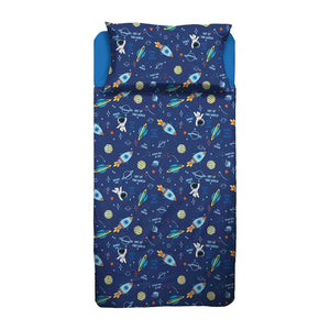 Completo letto tema spazio 100% cotone Hermet jolly space