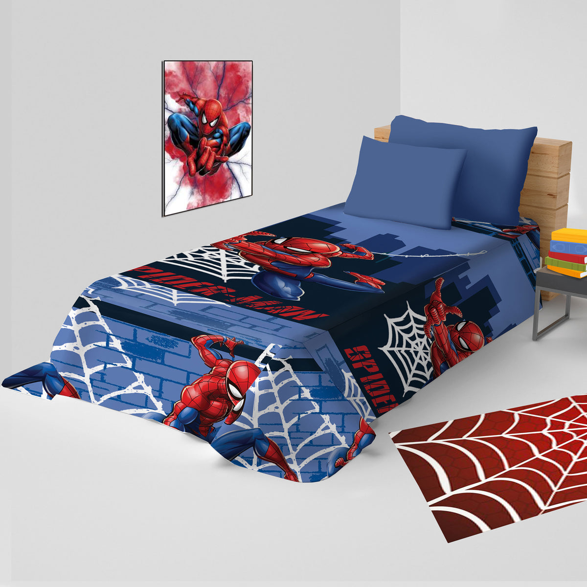 Copriletto in cotone estivo Marvel Spiderman originale