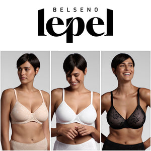 Reggiseno balconcino Lepel Bouquet 381 coppa C con ferretto